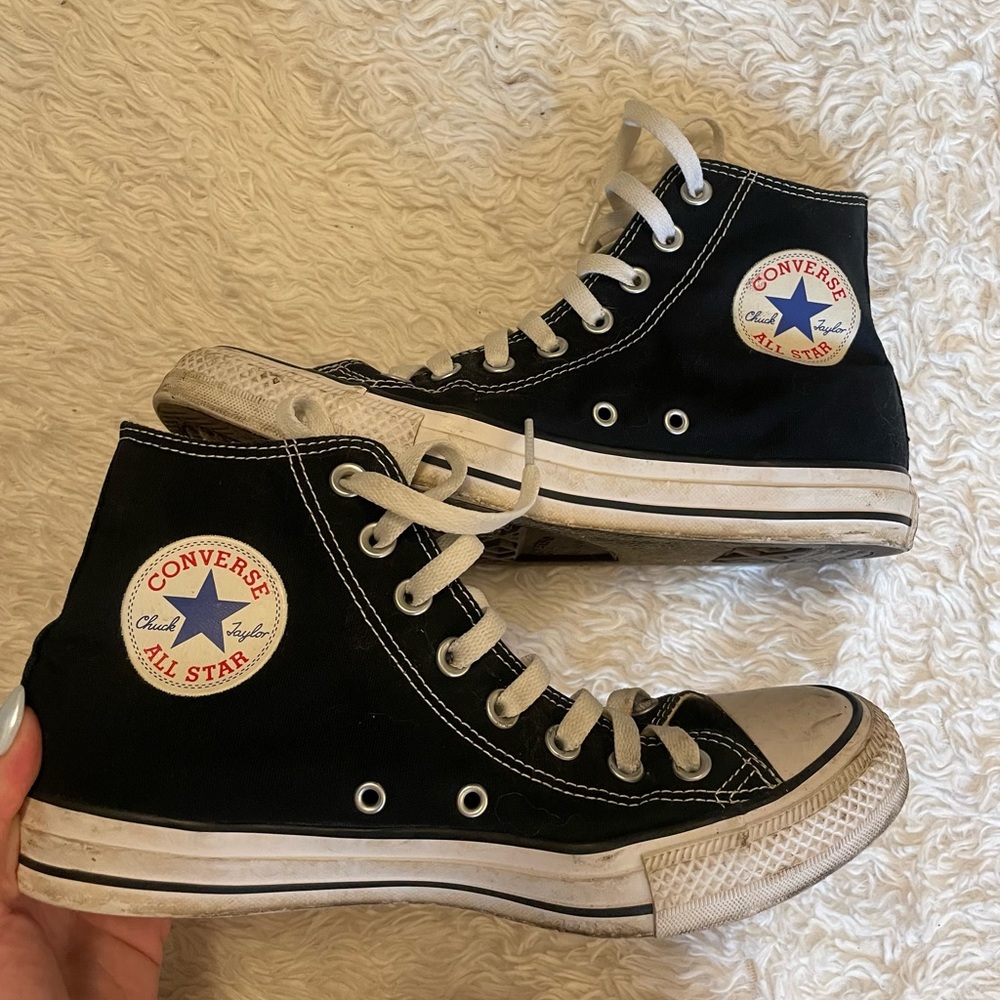 black high top converse
